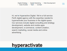 Tablet Screenshot of hyperactivedigital.com